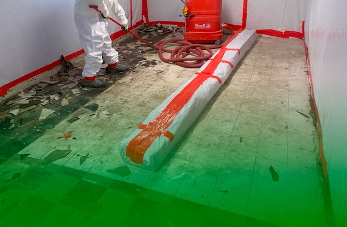 Asbestos Tile and Mastic Removal